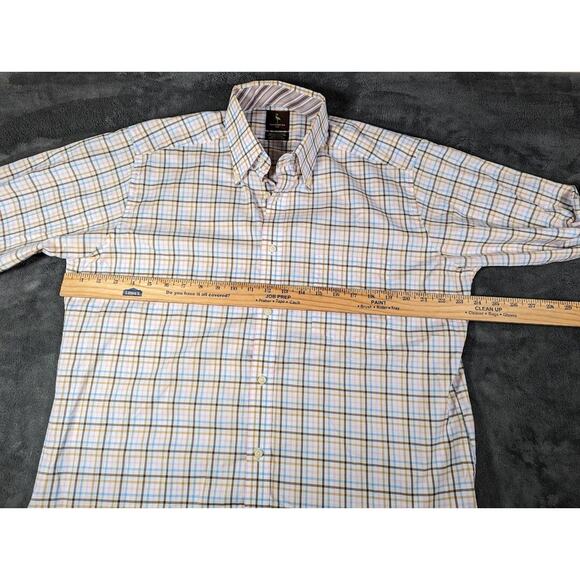 Tailorbyrd Men's Flip Cuff Long Sleeve Striped dress shirt Multi color Size L - Picture 7 of 10